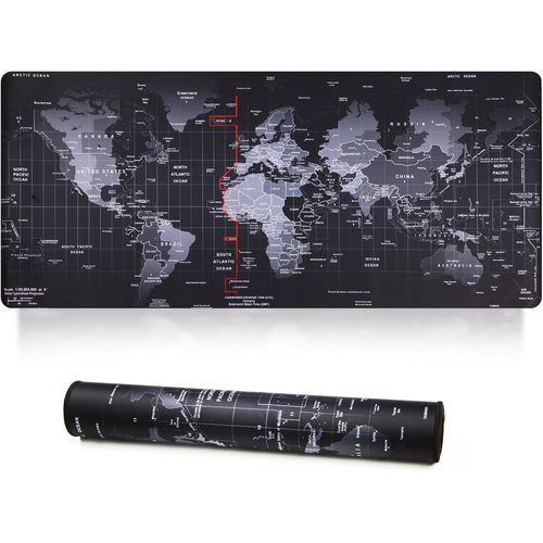 Tapis de Souris de Jeu XXL, Tapis de Souris étendu Bords Cousus 2MM Base en Caoutchouc antidérapant 90x40cm Tapis de Bureau pour Jeux/Bureau/Affaires 90x40 MapJ.[F145]