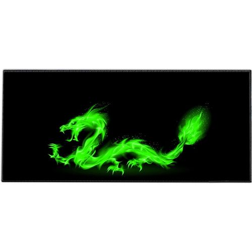 Tapis de Souris XXL (900 x 400 mm) Mouse Pad Grand, Motif Dragon de feu, approprié pour Souris de Bureau et Souris de Gaming.[F157]