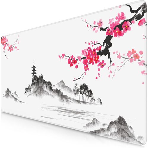 Tapis de Souris Gaming XXL 900x400mm, Mouse Pad Mat, sous-Main Bureau Gamer Extra Large en Tissu, Base antidérapante, Haute précision et Vitesse, pour Souris claviers Roccat Razer Logitech.[F217]