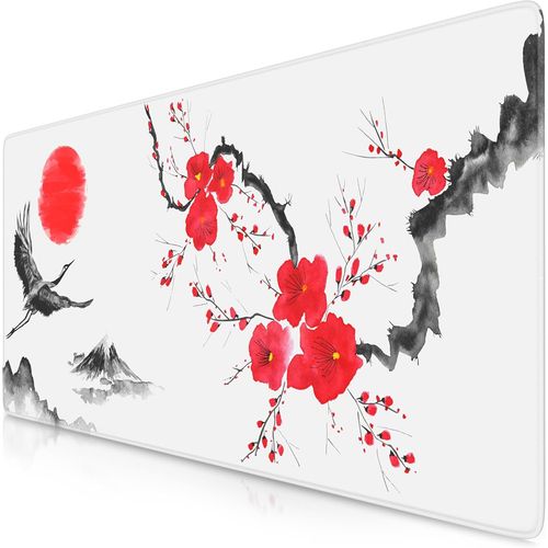 Tapis de Souris Gaming XXL 900x400mm, Mouse Pad Mat, sous-Main Bureau Gamer Extra Large en Tissu, Base antidérapante, Haute précision et Vitesse, pour Souris claviers Roccat Razer Logitech.[F282]