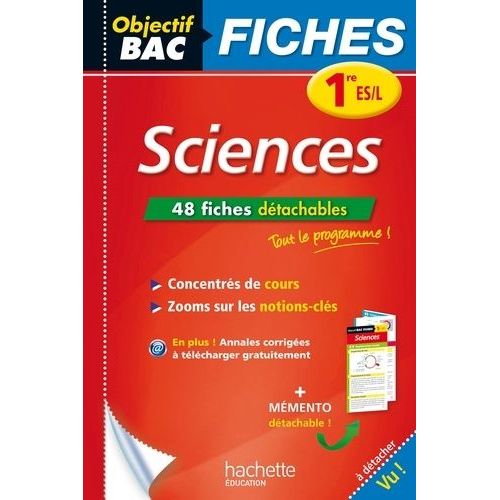 Sciences 1re Es/L