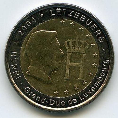 Luxembourg 2 Euros 2004 Commémorative Grand Duc Henri