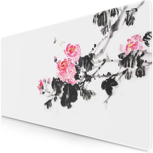 Tapis de Souris Gaming XXL 900x400mm, Mouse Pad Mat, sous-Main Bureau Gamer Extra Large en Tissu, Base antidérapante, Haute précision et Vitesse, pour Souris claviers Roccat Razer Logitech.[F723]