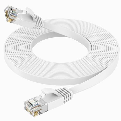 Câble Ethernet 5m Cat6 - Rj45 Plat Lan 1000 Mbit/s Câble Internet pour Routeur Switch PC Portable Smart TV.[T212]