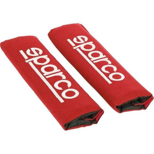 Fourreau De Ceinture Sparco Lot De 2 Coussinets De Ceinture De Sécurité Universels Rouges Pour Voiture Spc1204