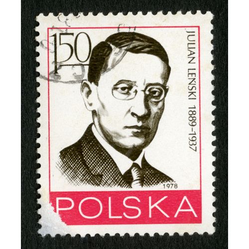 Timbre Oblitéré Polska, Julian Lenski 1889-1937, 1978, 1.50