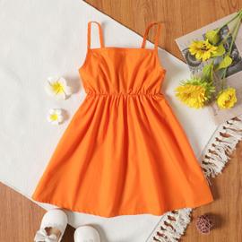 Robe orange pas discount cher