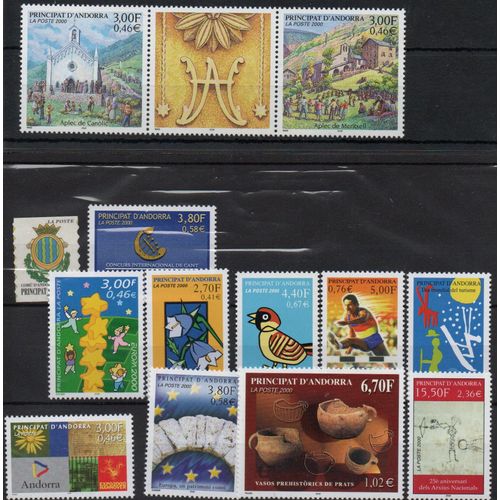 Andorre Timbres Année Complète 2000