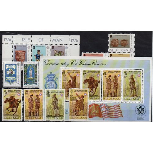 Ile De Man Timbres De L' Année 1976