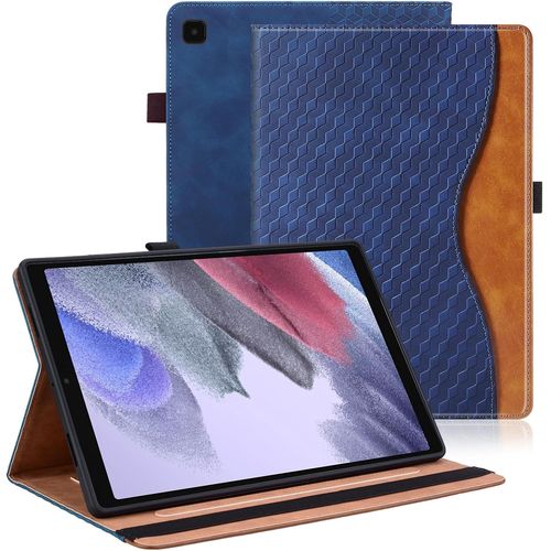 Coque Pour Samsung Galaxy Tab A7 Lite 8.7 Pouce 2021 Sm-T220/T225 Housse Cuir Pu Etui De Protection Avec Support Fonction Samsung Tab A7 Lite Pochette Case - Bleu Foncé.[S895]