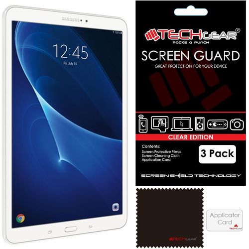[3 Pack] Protection D'écran Pour Galaxy Tab A 10.1, Film De Protection Écran Ultra Clair Avec Chiffon Et Carte Compatible Pour Samsung Galaxy Tab A 10.1 Pouces 2016/2018 (Séries Sm-T580).[S171]
