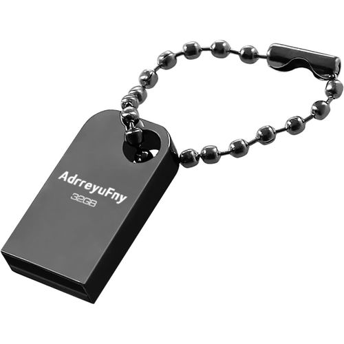 Clé USB 32Go, Métal Flash Drive USB 2.0 Imperméable Mini USB Pen Drive 32Go Portable Mémoire Stick pour Ordinateur Portable/PC/Smart TV etc (Argent).[F693]