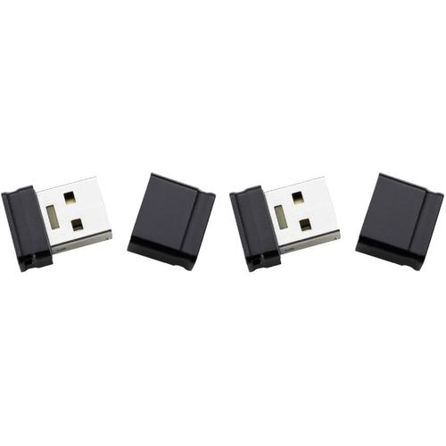 Micro Line Lecteur USB Flash 4 Go USB Type-A 2.0 Noir (Lot de 2).[F662]