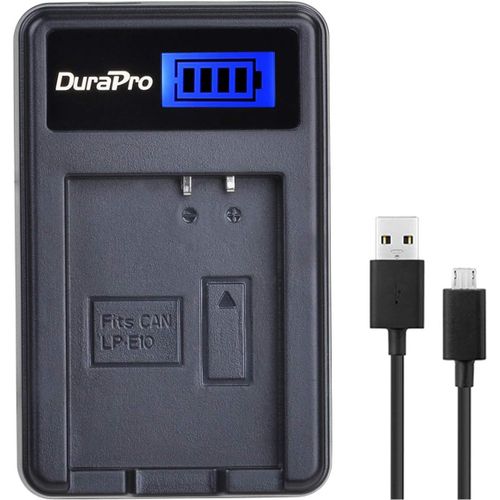 LP-E10 Chargeur de batterie rapide LCD pour appareil photo reflex numérique Canon EOS 1100D,1200D,EOS Rebel T3,EOS Rebel T5,Kiss X50,Kiss X70.[X389]
