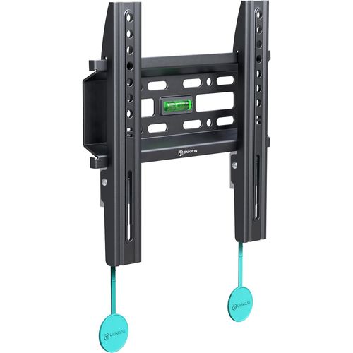 Support TV Mural Fixe pour 17-43 Pouces Moniteur & Tele,Accroche TV Mural Universel d'un Poids de 30 kg-Fixation Murale TV VESA 75x75-VESA 200x200 mm/Support Murale TV Fixe FM1-B Noir.[H83]