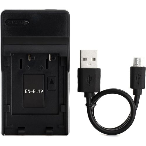 EN-EL19 USB Chargeur pour Nikon Coolpix S33,S7000,S6900,S2800,S100,S3100,S4100,S4300,S5200,S6500 Caméra et Plus.[X152]