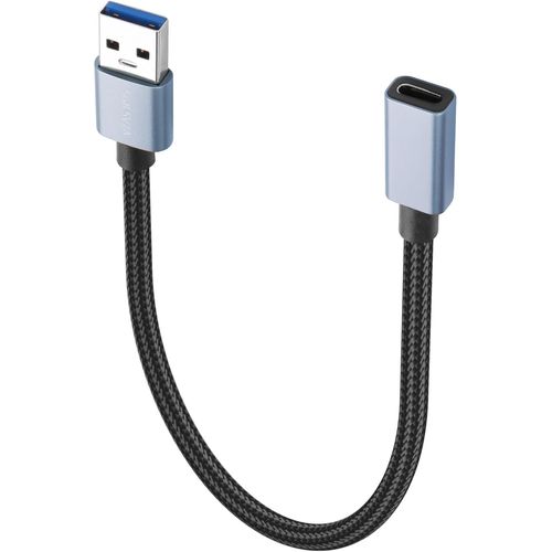 Câble USB vers C Adaptateur USB C Femelle vers USB mâle 3.0 5Gbps Chargement Rapide 3A Câble Adaptateur USB A vers USB C pour Ordinateur Portable,PC,Disque Flash,Chargeur 30CM/0.98FT.[P585]