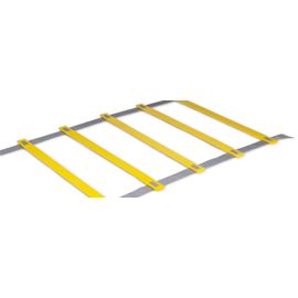 Dunlop Échelle D'agilité 4 Mètres - Équipement D'entraînement De Football - Piquets De Terre Et Sac De Rangement Inclus - Jaune