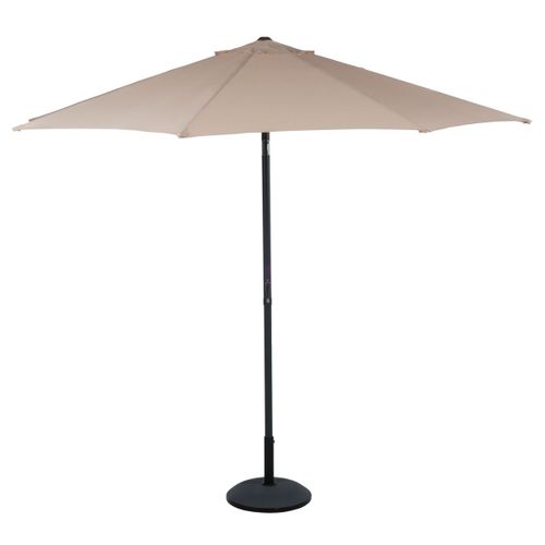 Lifetime Garden Parasol De Jardin Exterieur Grand Parasol Plage Et Balcon ¿300 X 300 Cm Rectangulaire Inclinable Sans Pied - Taupe