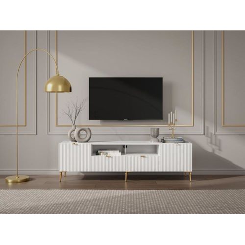 Meuble Tv Effet Bois Blanc