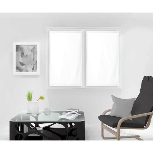 Paire De Brise Bise 60x160 Cm Dolly Blanc, Par Soleil D'ocre