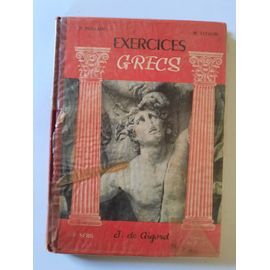 Exercices Grecs - P.Poulain Et M.Lefaure 3e Serie - Classe De 2e Et 1re
