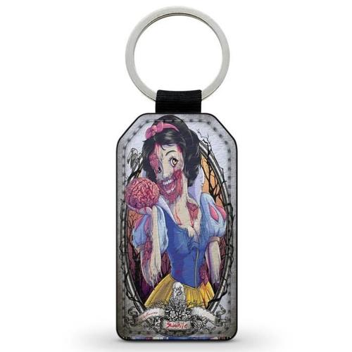 Porte-Cles Clefs Keychain Simili Cuir Blanche Neige Snow White Disney Zombie Horreur Horror