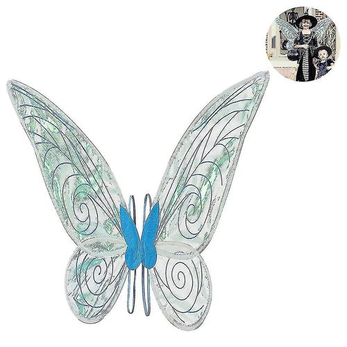 Ailes De Fée Transparentes Scintillantes Pour Enfants, Déguisement D'elfe D'halloween, Ailes D'ange Papillon, Ailes De Fée Pour Adultes, Blanches Pour Filles