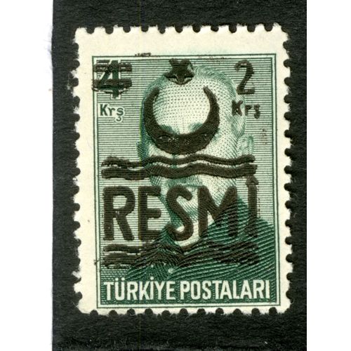 Timbre Oblitéré Turkiye Postalari, 4 Krs, 2 Krs