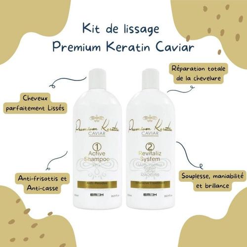 Premium Keratin Caviar - Lissage Brésilien Kit 500ml 