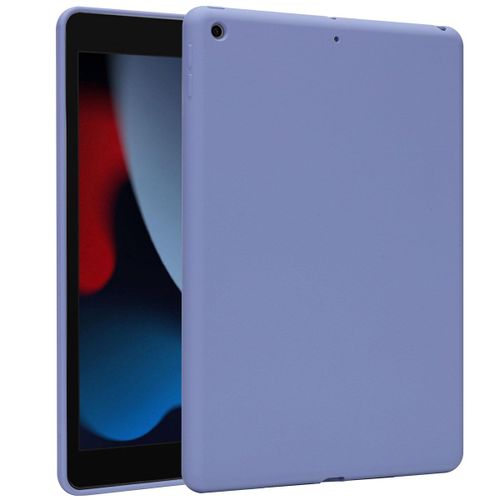 Accezz Coque Liquid Silicone Ipad 10.2â (2019 / 2020 / 2021) Lila
