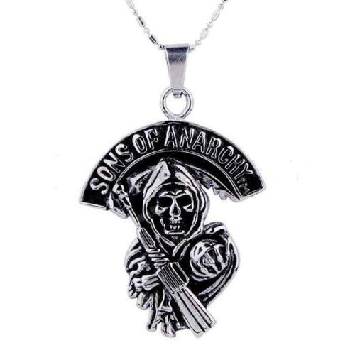 Pendentif Inox Sons Of Anarchy ( Long) Biker Soa Motard
