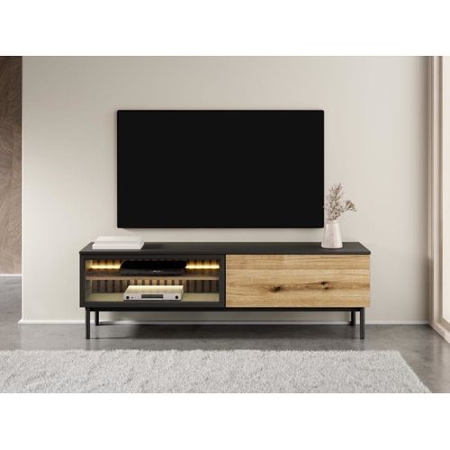 Meuble Tv Effet Bois Noir