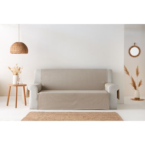 Housse De Canapé Pratique En Coton Beige 4 Places