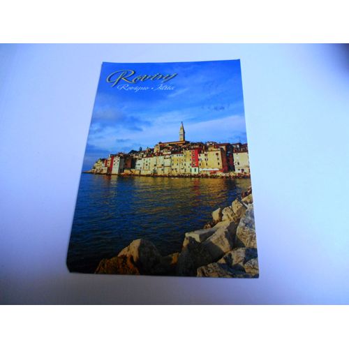 Croacie Carte Couleur De 2016 Rovinj Mer Et Village Tbe Ecrite Voyager