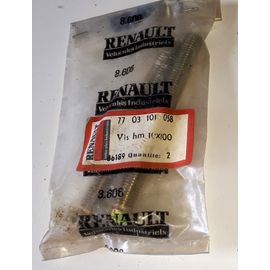Deux Vis Hm 10x100 Réf. Renault Véhicules Industriels 86189 77 03 101 058