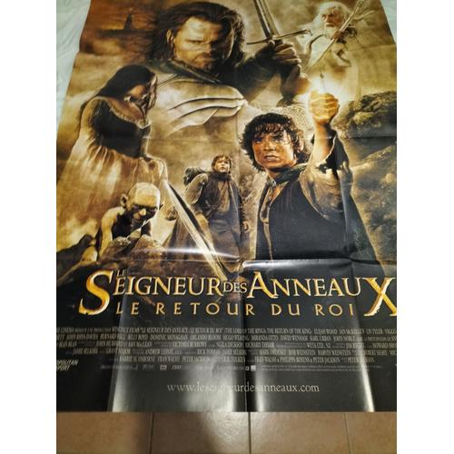 Le Seigneur Des Anneaux, Le Retour Du Roi - Affiche De Cinéma Originale - État Neuf - Format 120x160 Cm - Film De Peter Jackson, Avec Elijah Wood, Viggo Mortensen, Cate Blanchett - Poster - Année 2003