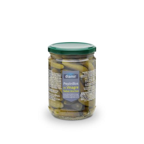 Cornichons Au Vinaigre Goût Anchois - Bocal 420g