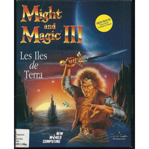 Might And Magic Iii - Les Îles De Terra. Jeu Pc 5"1/4. (Vf) Big Box