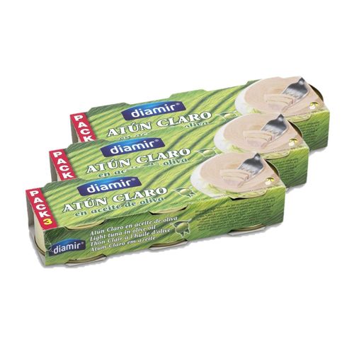 Lot 3x Thon Clair À L'huile D'olive - Pack 3x80g - Etui 240g