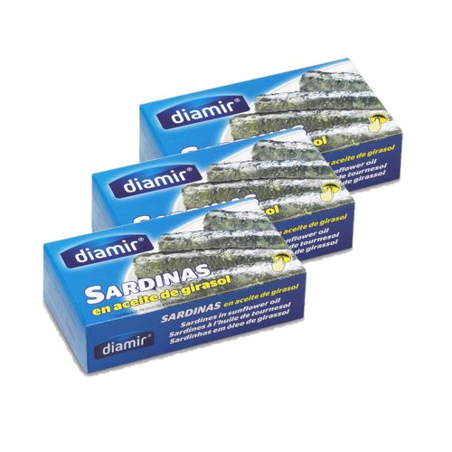 Lot 3x Sardine À L'huile - Boîte 125g