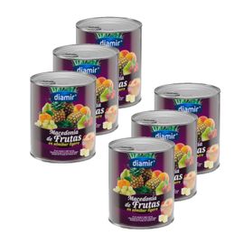 Lot 6x Macédoine De Fruits Au Sirop - 4/4 - Boîte 840g