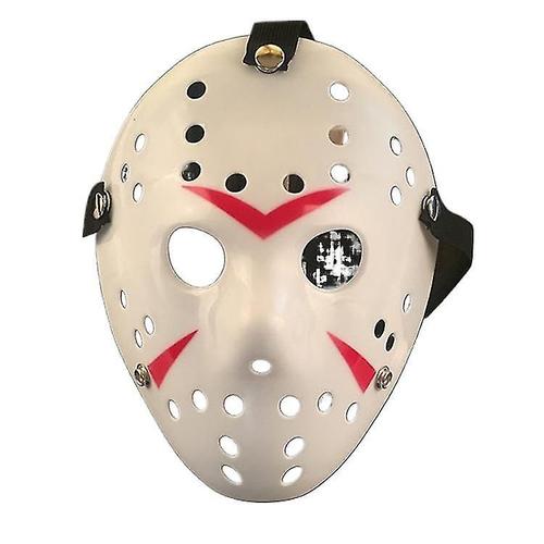 Masques d'Halloween explosifs Freddy Vs. Jason Horror Festival Funny Mask Prom Jason Mask rouge et blanc