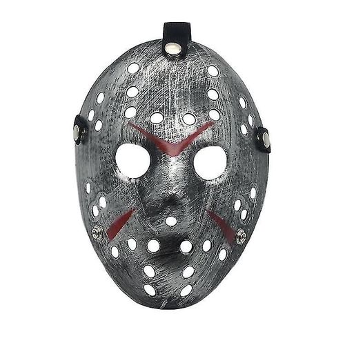 Masques D'halloween Explosifs Freddy Vs. Jason Horror Festival Masque Drôle Bal Jason Masque Vintage Argent
