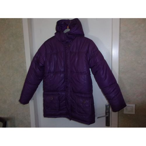 Blouson Doudoune À Capuche Neuf Violet 36/38