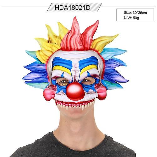 Halloween Clown Masque Commerce Extérieur Créatif Ambiance Européenne Et Américaine Habiller Cospla Performance Accessoires Masque Décoratif HDA18021D