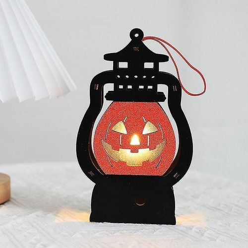 Nouveau Accessoires de déguisement d'halloween Led lumineux jack-o-lanterne Halloween lampe à huile Portable Costumes d'halloween lampe à huile citrouille