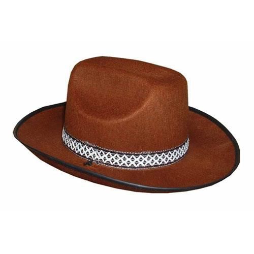 Chapeau Feutre Cow Boy Marron Enfant