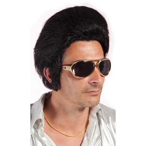 Perruque De Rockeur Noir Homme