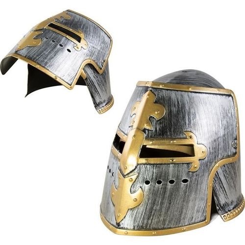 Casque De Chevalier Adulte Or & Argent